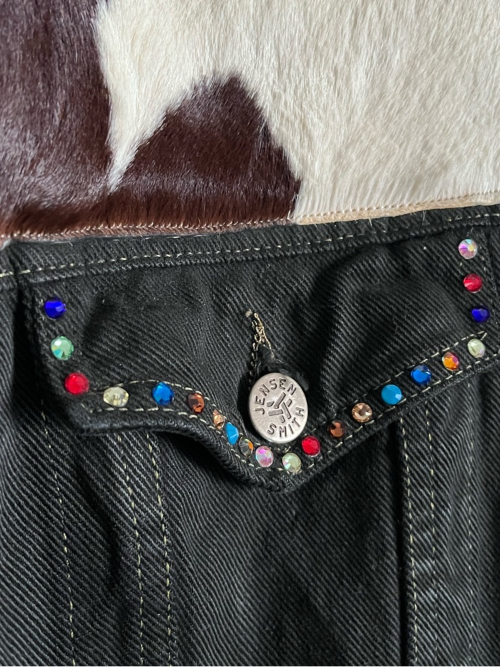 Western Denim Fringe Jacket - M - Picture 3 of 11